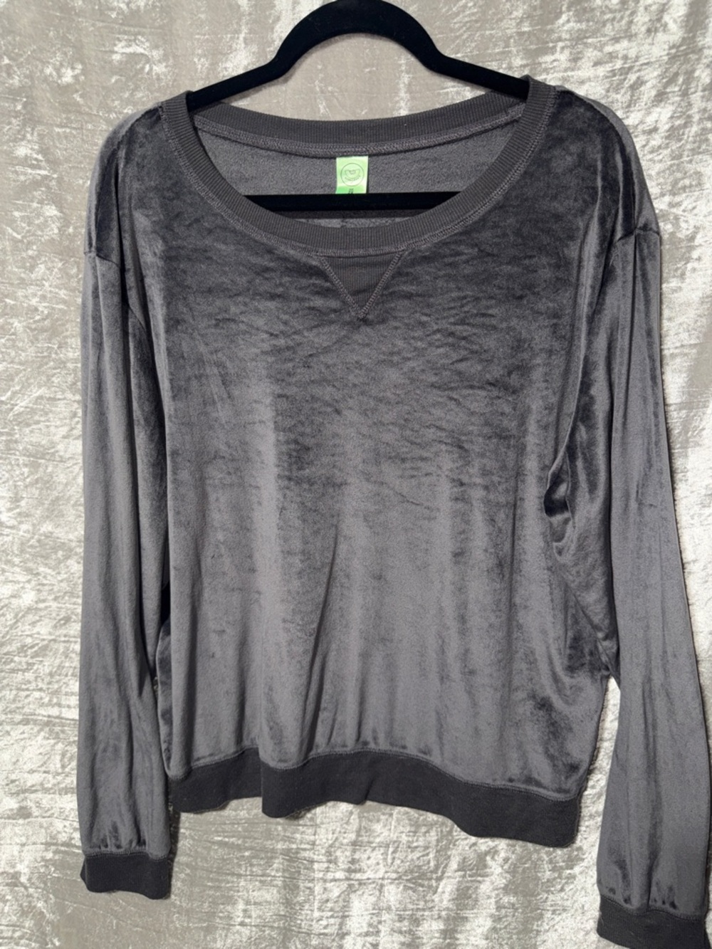 Honeydew USA Velvet Crewneck Sweatshirt - Charcoal Gray